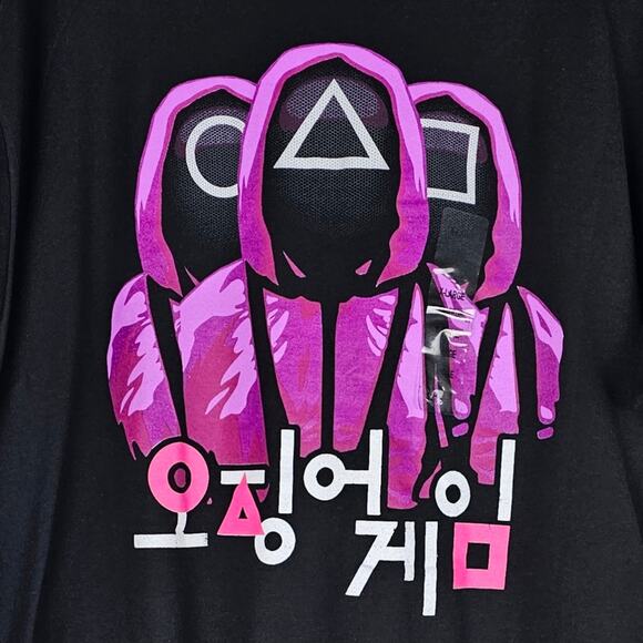 NWT Netflix Squid Games Shirt Men's XL Black Graphic Tshirt Short Sleeves - Picture 3 of 11